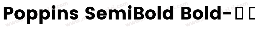 Poppins SemiBold Bold字体转换